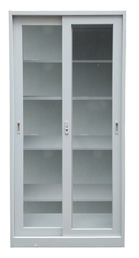 steel cabinet with sliding glass doors|storage cabinet with doors metal.